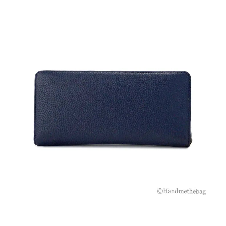 Michael Kors Jet Set Travel Large Navy Continental Wallet JV Deals