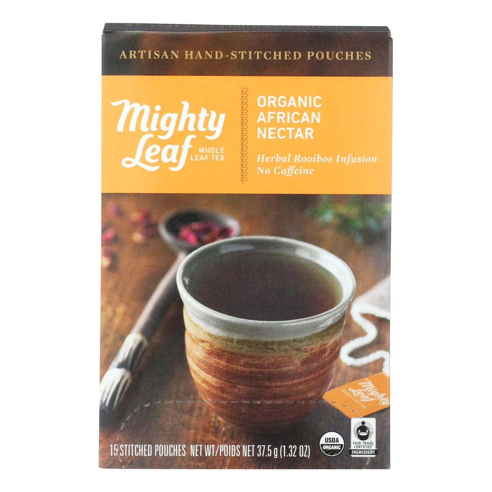 Mighty Leaf Tea - Tea Afrcn Nctr Stched - Case Of 6 - 15 Bag Mighty Leaf Tea