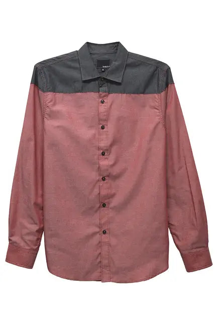 Milo Two Tone Long Sleeve Shirt WEIV
