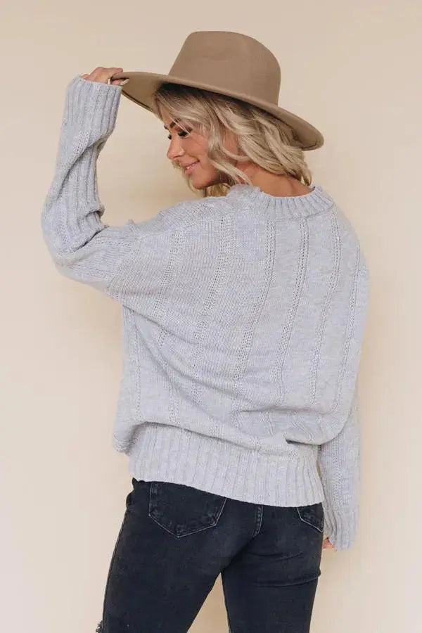 Mimi Chunky Knit Sweater Stay Warm in Style