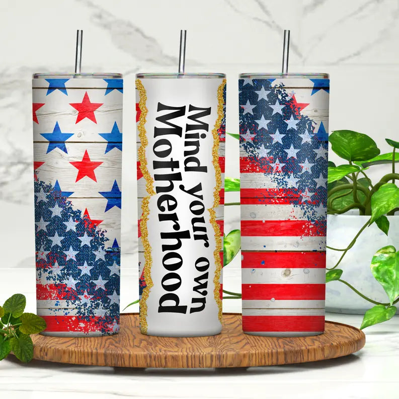 Mind Your Own Motherhood 20oz Skinny Tumbler Rebelle Tree