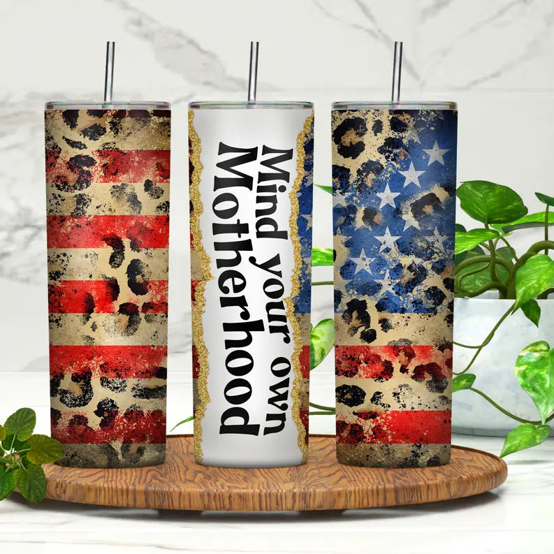Mind Your Own Motherhood 20oz Skinny Tumbler Rebelle Tree