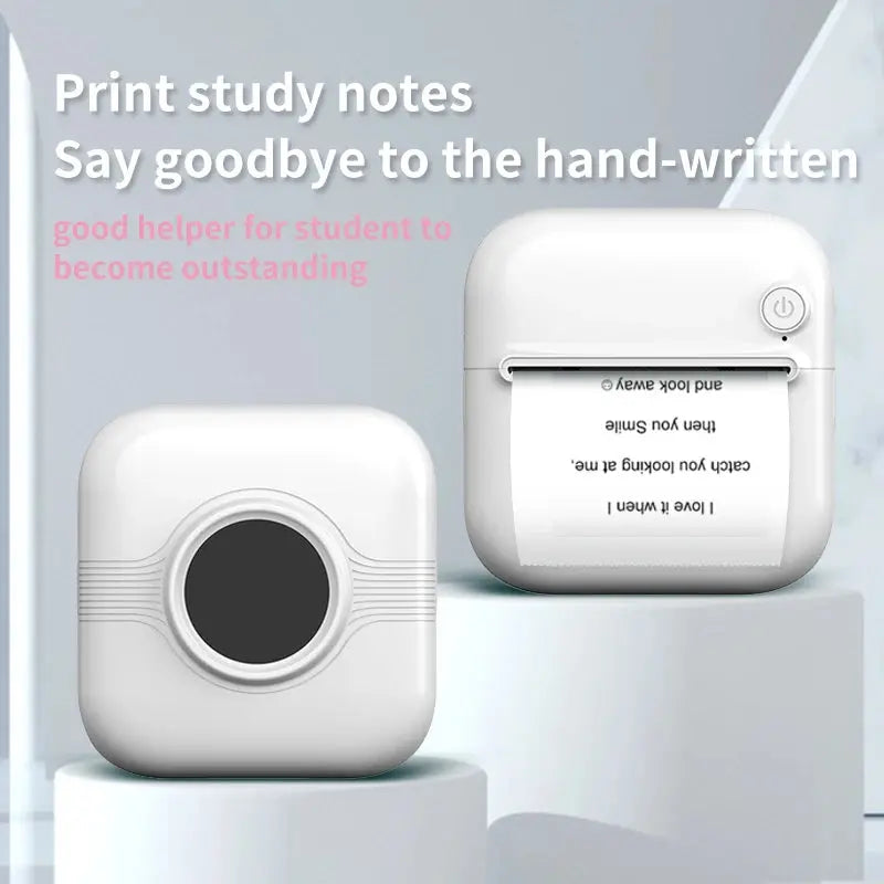 Mini HD Portable Label Thermal Printer Endurance Bluetooth Printer for Student Error Title Note Wrong Pocket Inkless Printing GreatEagleInc