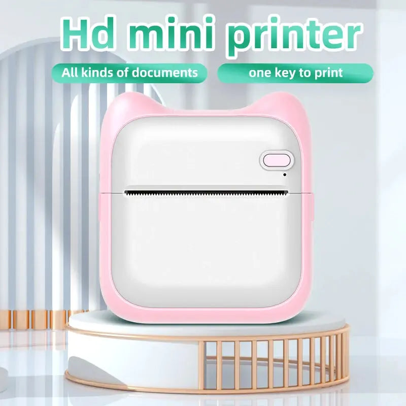 Mini HD Portable Label Thermal Printer Endurance Bluetooth Printer for Student Error Title Note Wrong Pocket Inkless Printing GreatEagleInc