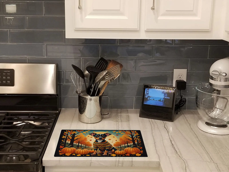 Miniature Pinscher Fall Glass Cutting Board Caroline's Treasures