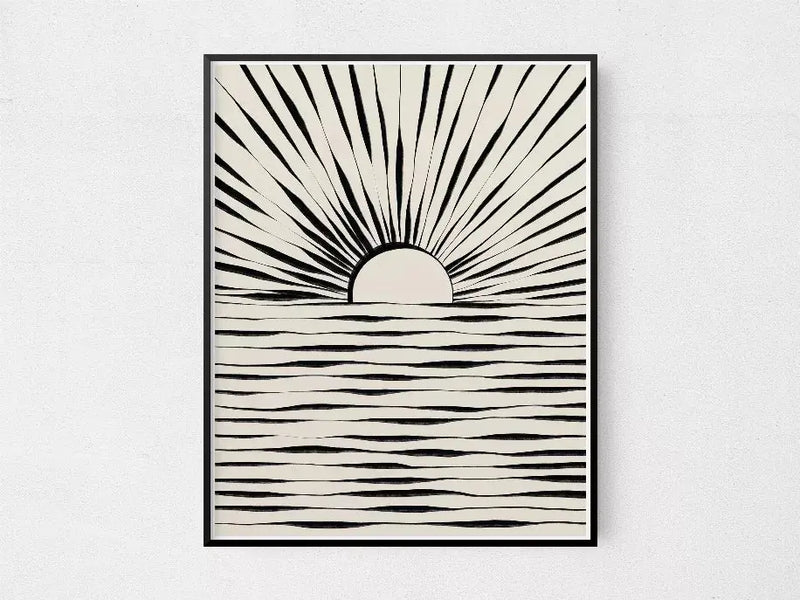 Minimal Sunrise The Crafted Prints