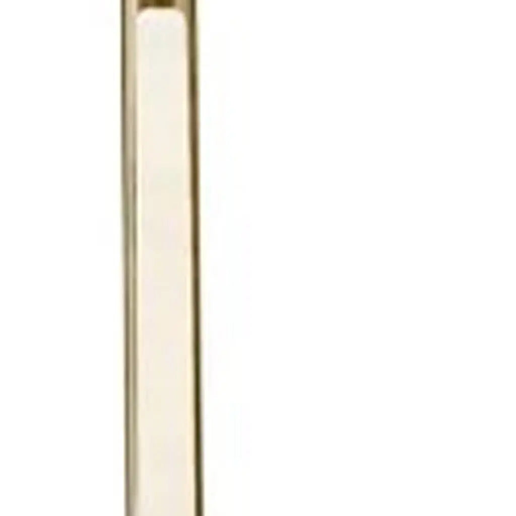Minimalist Ambient Glow Led Floor Lamp With Dimmer In Antique Brass And Black Marble Homeroots Lighting