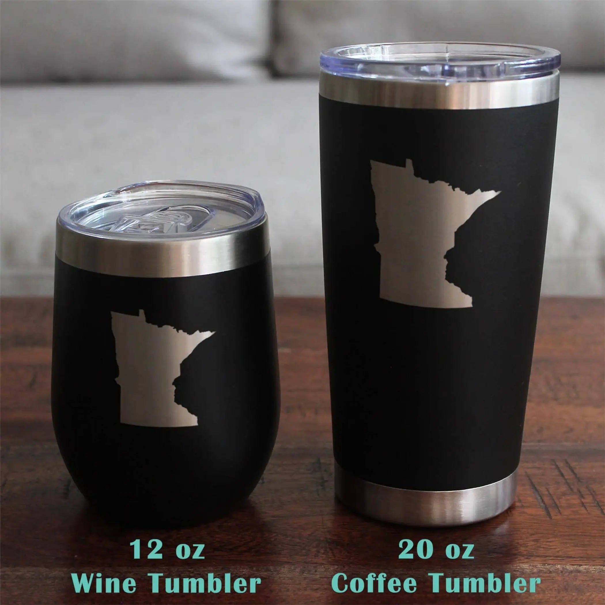 Minnesota Outline Whiskey Rocks Glass - Minnesotans Gifts Bevvee