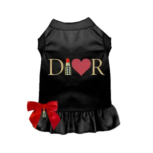 Miss Dior-able Lipstick Dress- Dog Dress Bark Fifth Avenue