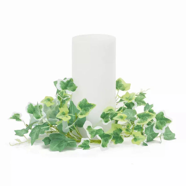 Mixed Ivy Candle Ring (Set of 6) 10.25"D Polyester (Fits a 4" Candle) Melrose Intl.