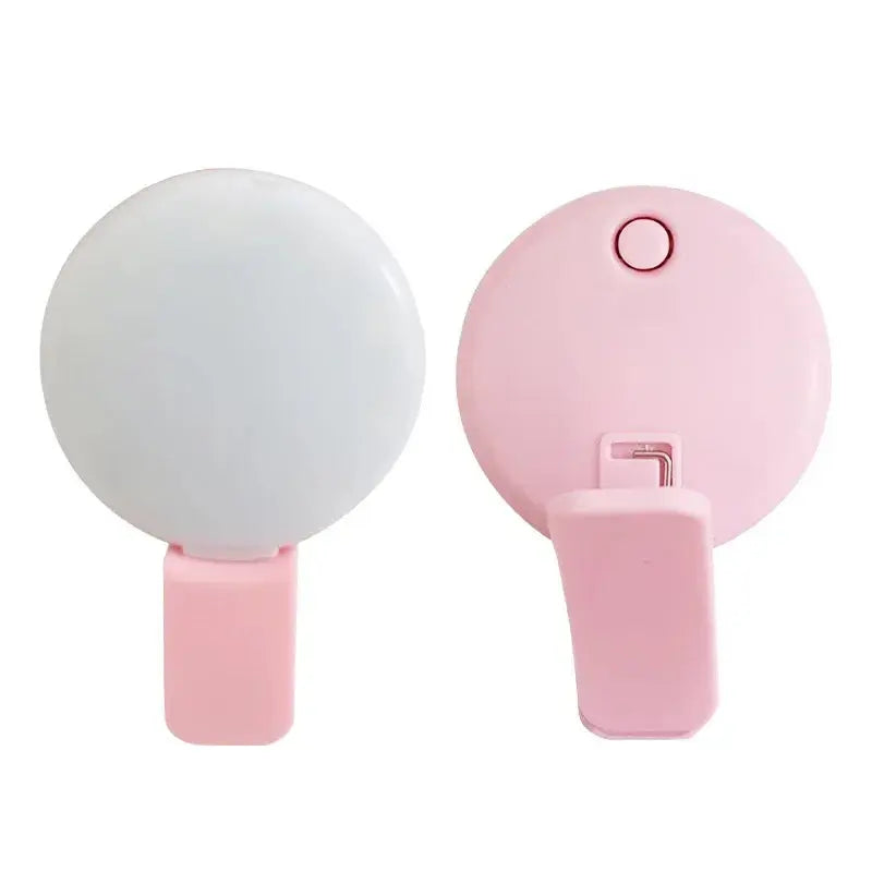 Mobile Phone LED Selfie Ring Light Portable Mini Durable Practical Three Stop Dimming Circle Photography Clip Fill Light GreatEagleInc