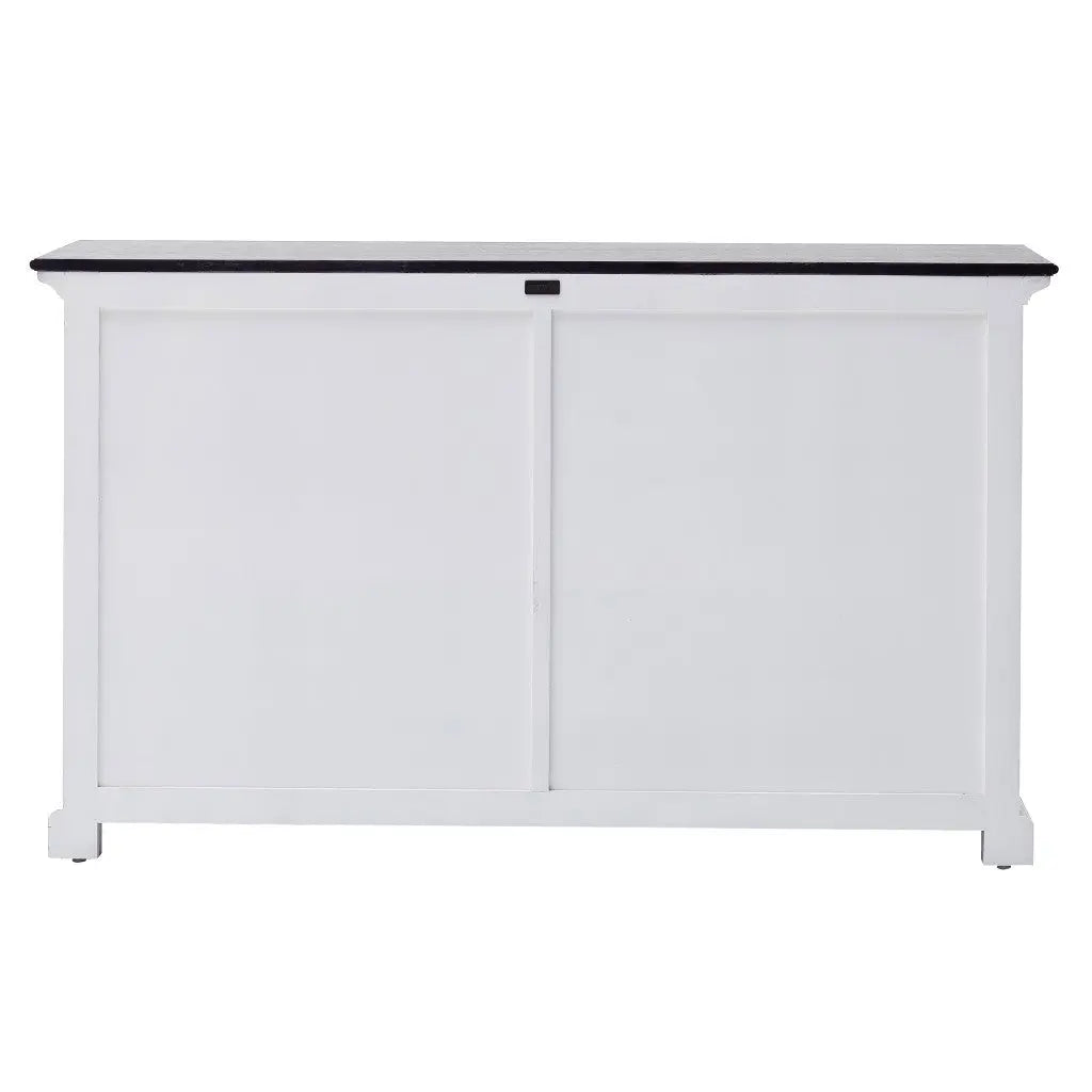 Modern Farmhouse Black And White Buffet Server Homeroots Kitchen & Dining