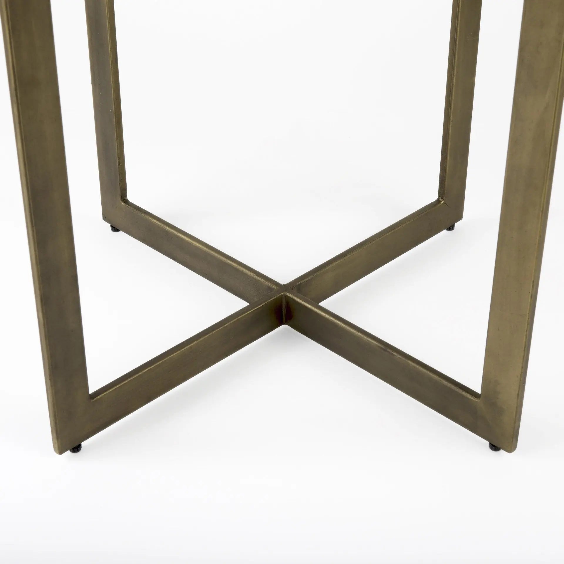 Modern Square Wood and Gold Dining Table Homeroots Kitchen & Dining