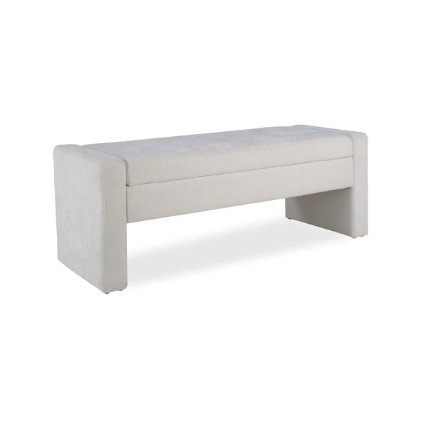Modern Upholstered Storage Bench with Tufted Seat, Fabric Ottoman Bench for Bedroom, Entryway, or Living Room, Soft Close Hinge GreatEagleInc