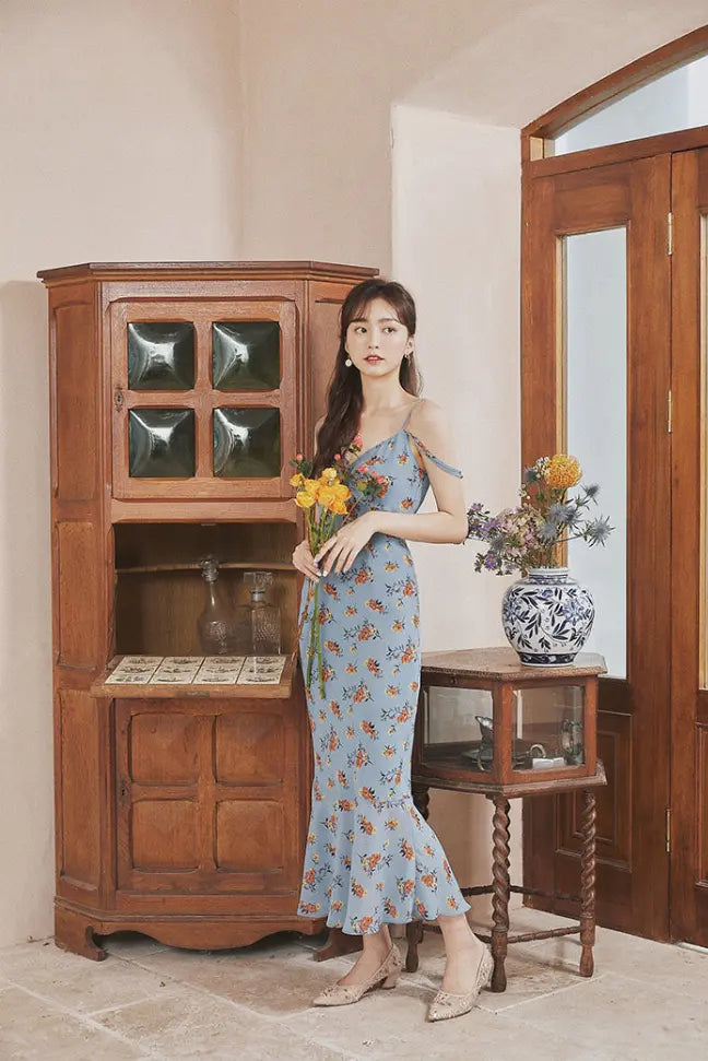Molifusu | Blue Mermaid Dress Fangyan
