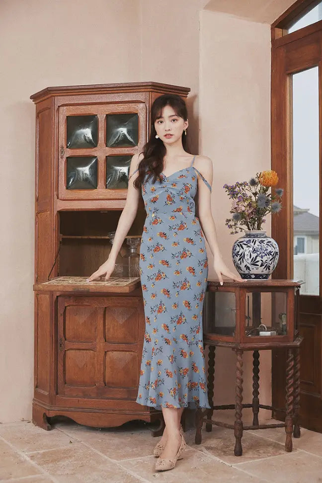 Molifusu | Blue Mermaid Dress Fangyan