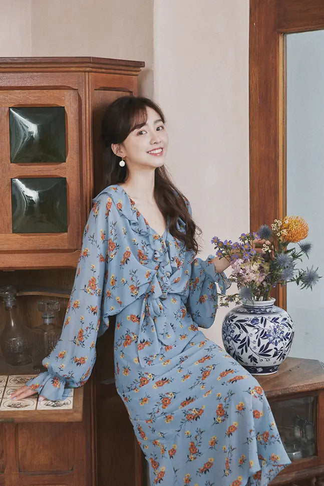 Molifusu | Blue Mermaid Dress Fangyan