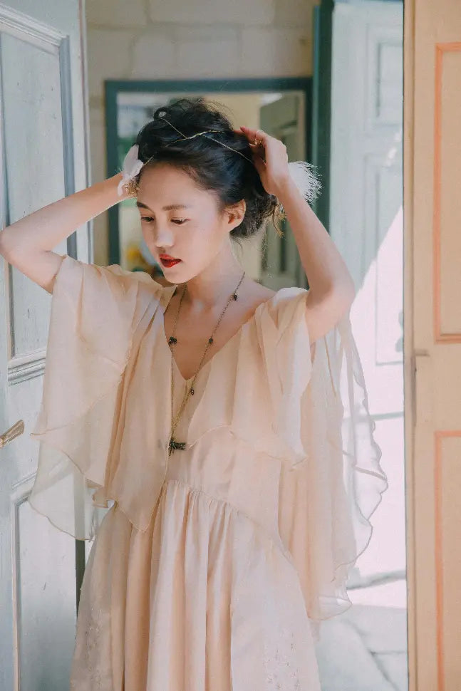 Molifusu  | White Midsummer Night's Dream Dress Fangyan