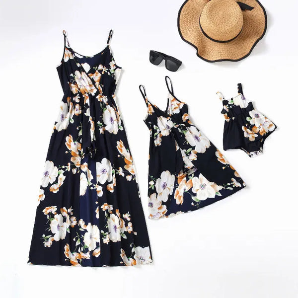 Mom daughter matching dress Mom and Mini Me Pawsome Pet