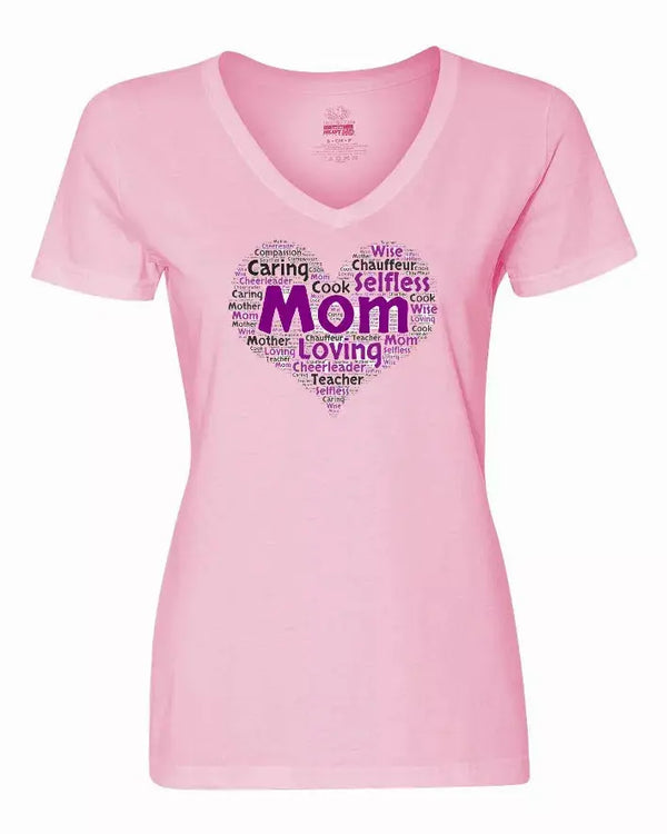 Mom is my Heart Ladies Shirt XLarge Bad Baby Inc
