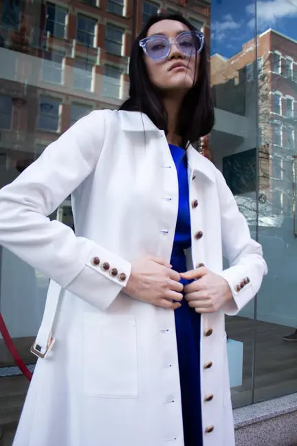 Monique White Coat Maskup Corporation