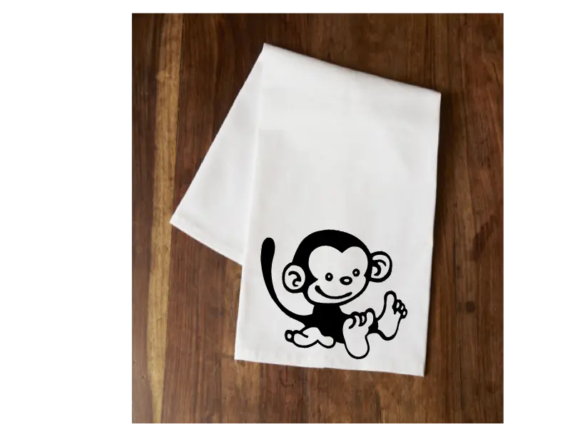 Monkey Tea Towel Your Custom Sports
