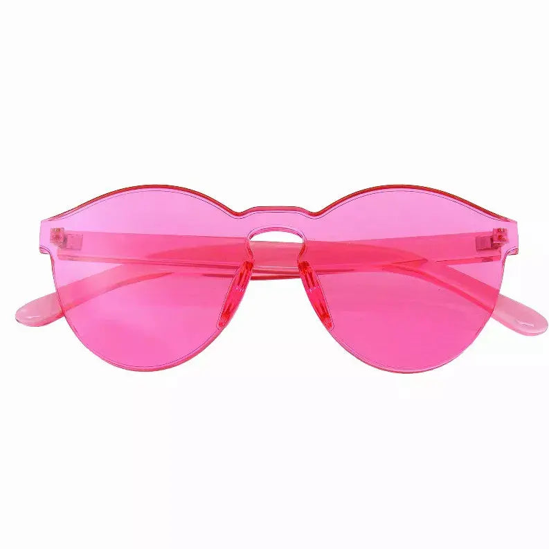 Mono Block Rimless PC Color Tone Lens Sunglasses Eyewear Glasses Sunglass Memphis