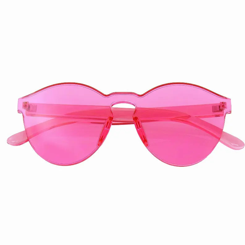 Mono Block Rimless PC Color Tone Lens Sunglasses Eyewear Glasses Sunglass Memphis