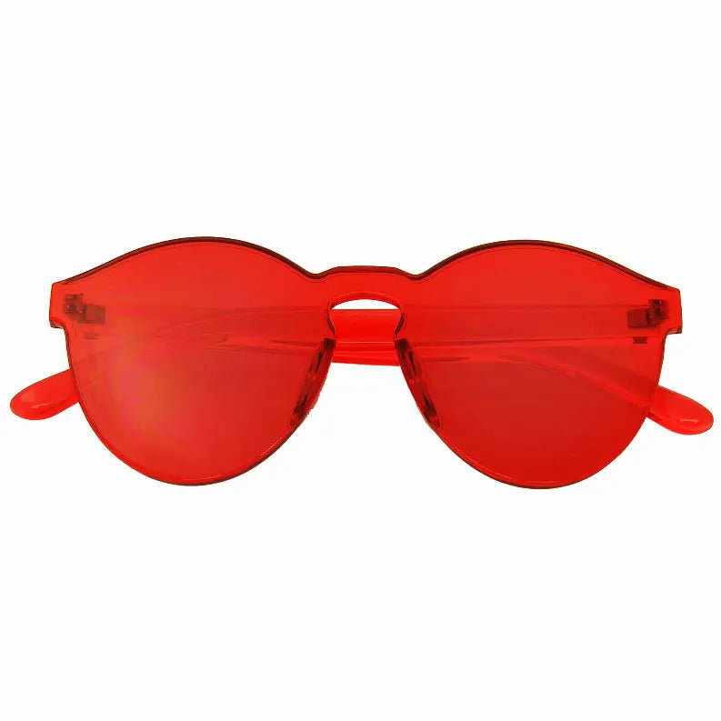 Mono Block Rimless PC Color Tone Lens Sunglasses Eyewear Glasses Sunglass Memphis