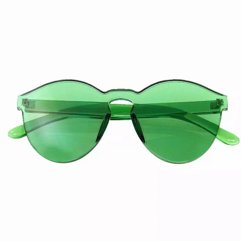 Mono Block Rimless PC Color Tone Lens Sunglasses Eyewear Glasses Sunglass Memphis