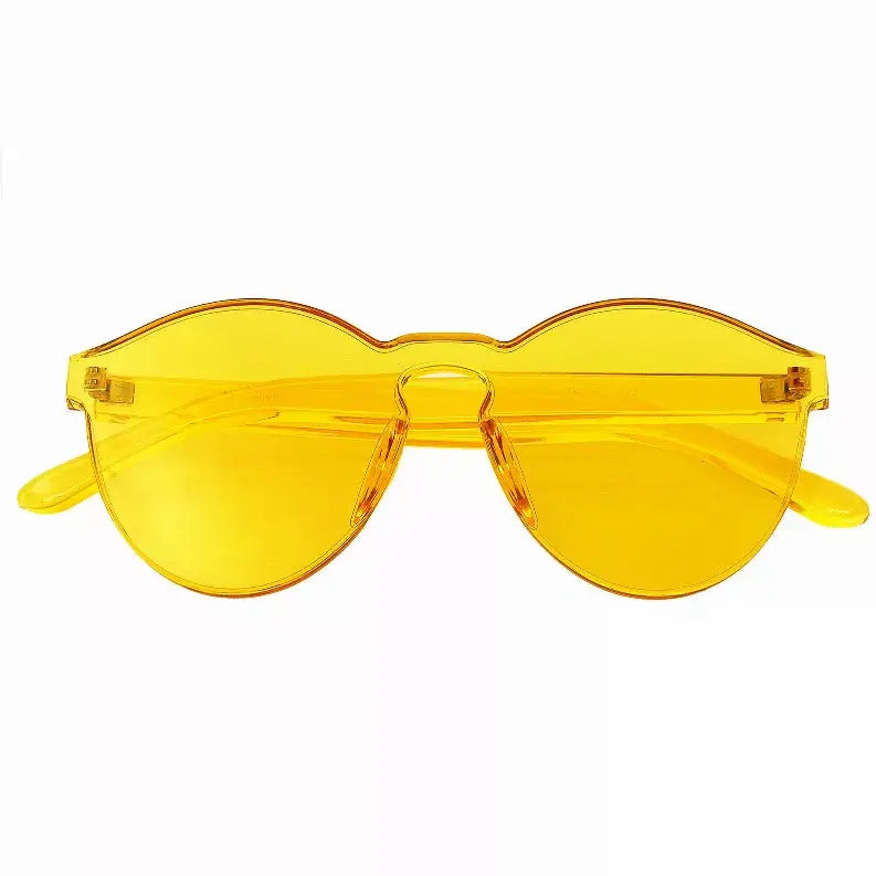 Mono Block Rimless PC Color Tone Lens Sunglasses Eyewear Glasses Sunglass Memphis