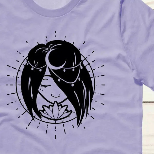 Moon Goddess Unisex T-shirt, Celestial, Spiritual Gesshoku Designs