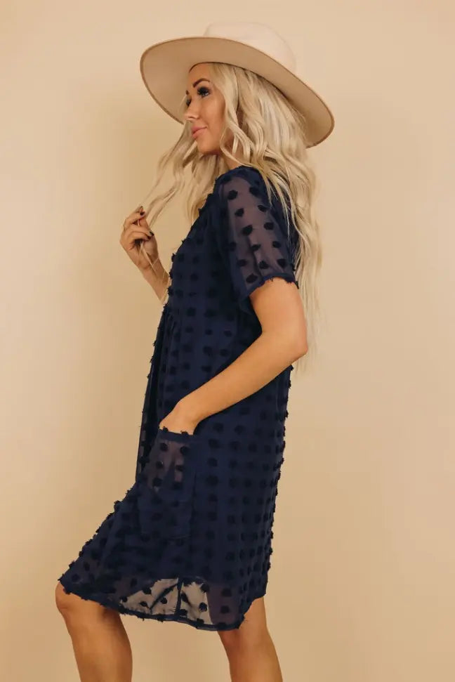 Mooney Pompom Dress Stay Warm in Style