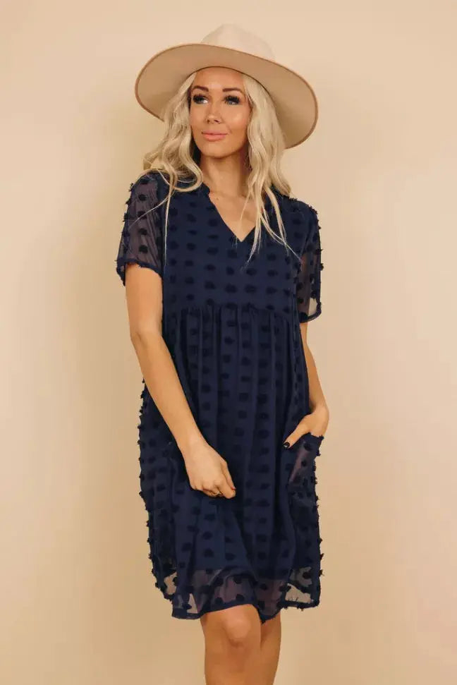 Mooney Pompom Dress Stay Warm in Style