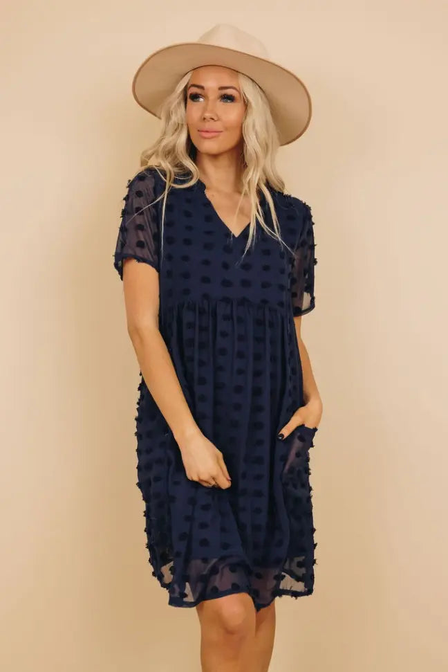Mooney Pompom Dress Stay Warm in Style