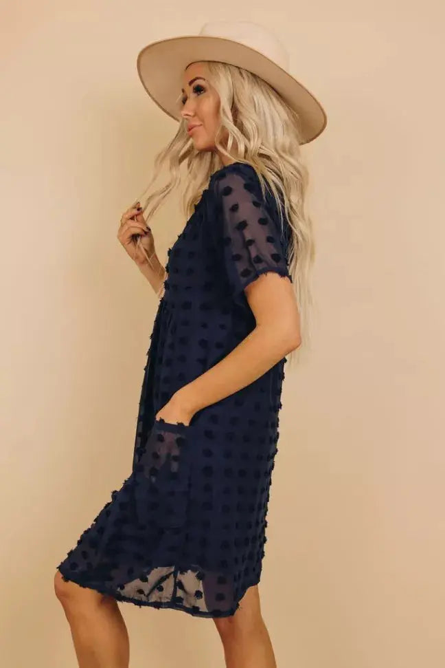 Mooney Pompom Dress Stay Warm in Style