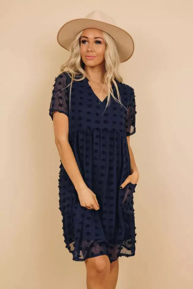 Mooney Pompom Dress Stay Warm in Style