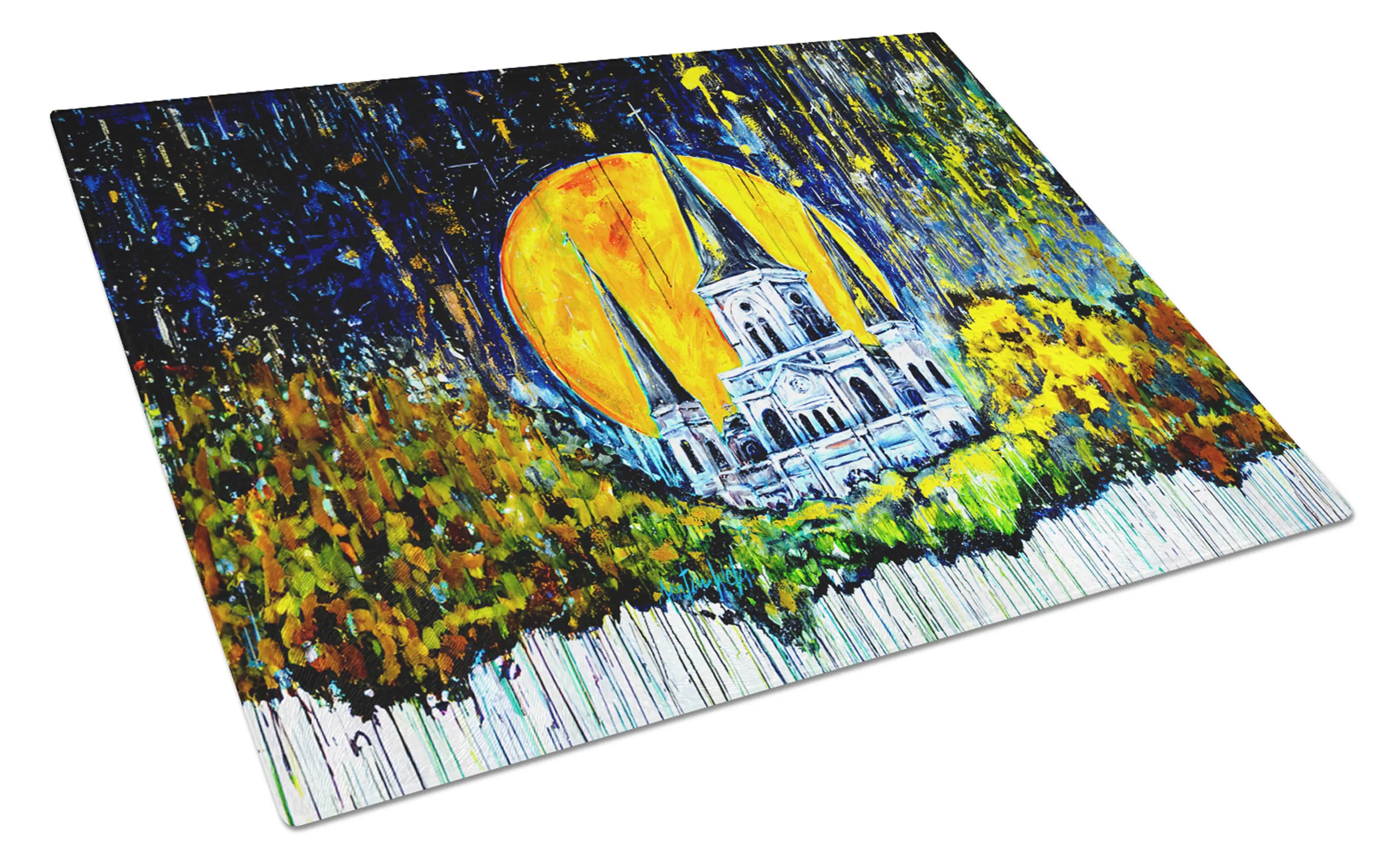 Moonlight Shadows Glass Cutting Board Caroline's Treasures