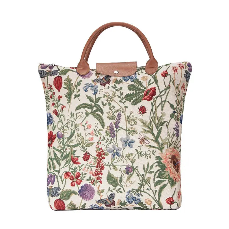 Morning Garden Foldaway Grocery Bag Signare USA
