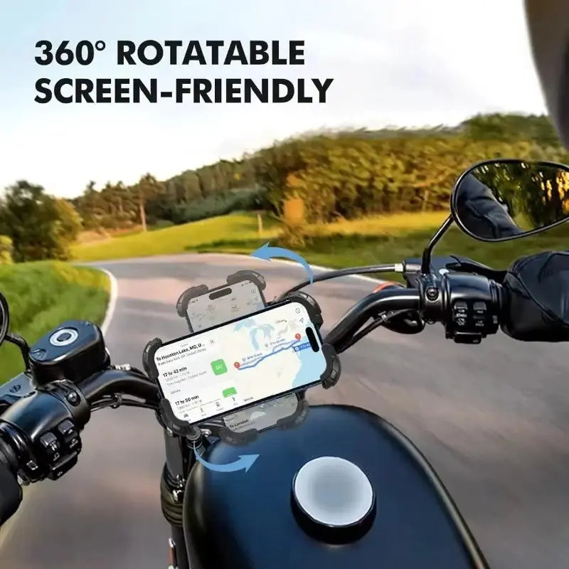 Motorcycle, mountain bike, road bike, stable and adjustable 360° rotatable universal mobile phone standSoporte para Celular GreatEagleInc