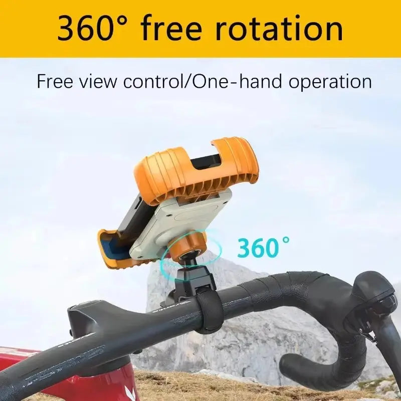 Motorcycle, mountain bike, road bike, stable and adjustable 360° rotatable universal mobile phone standSoporte para Celular GreatEagleInc