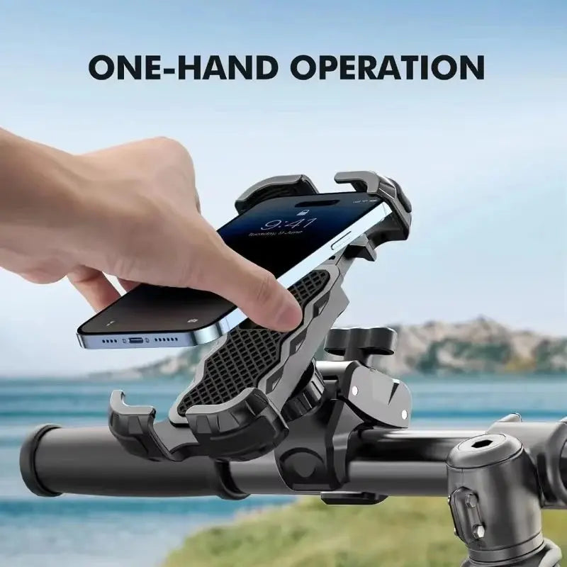 Motorcycle, mountain bike, road bike, stable and adjustable 360° rotatable universal mobile phone standSoporte para Celular GreatEagleInc