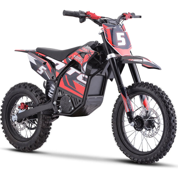 Mototec 60v Pro Electric Dirt Bike 2000w Lithium Red MotoTec