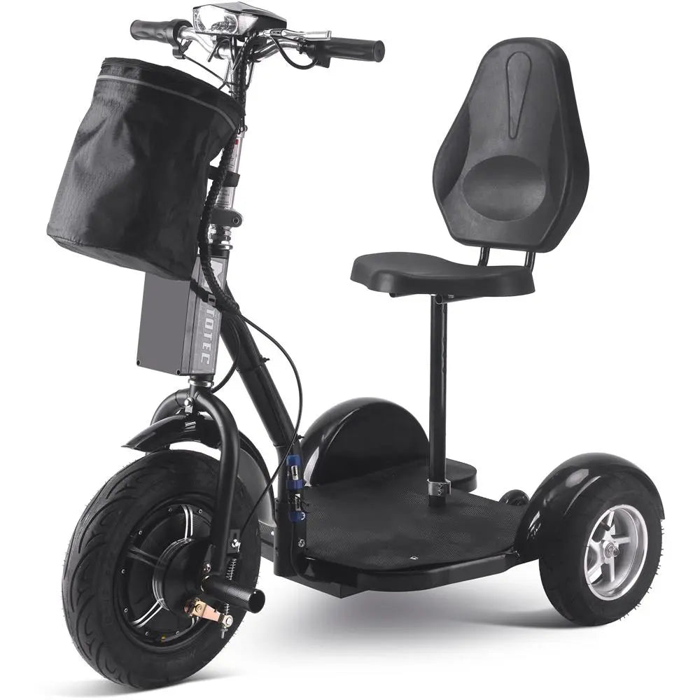 Mototec Electric Trike 48v 1000w Lithium Black MotoTec