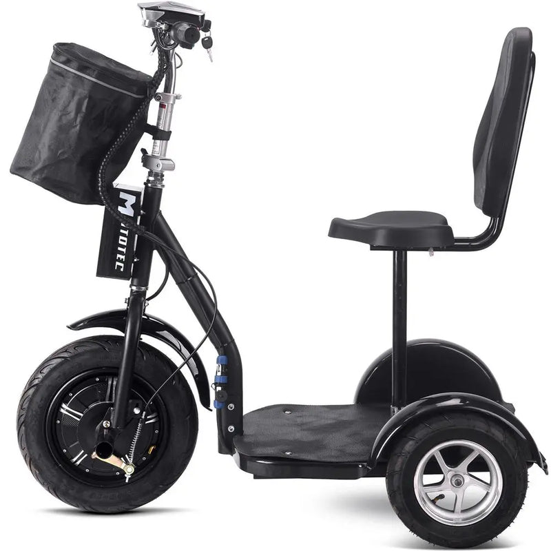 Mototec Electric Trike 48v 1000w Lithium Black MotoTec