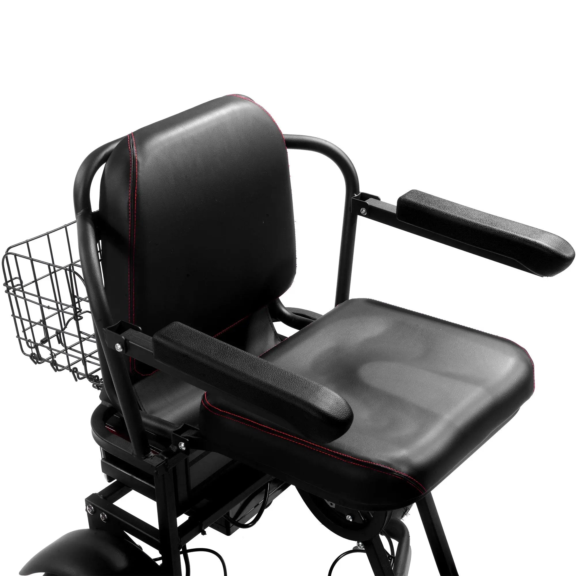 Mototec Folding Mobility Electric Trike 48v 1000w Dual Motor Lithium Black GreatEagleInc