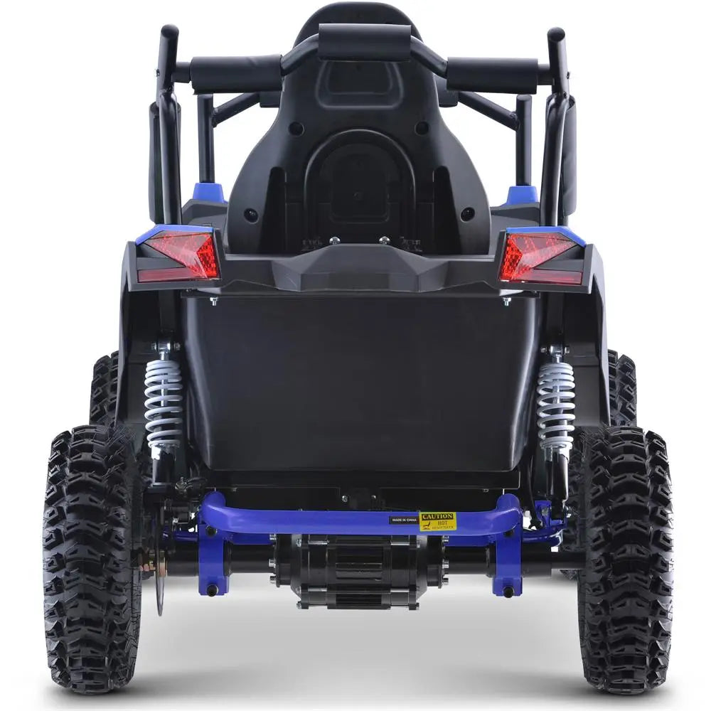 Mototec Raider Kids Utv 48v 1200w Full Suspension Blue MotoTec