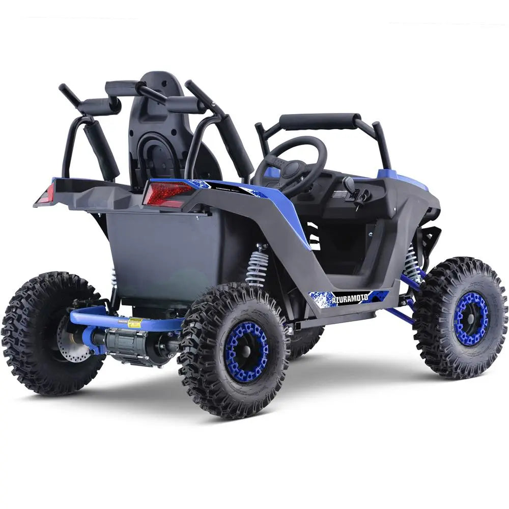 Mototec Raider Kids Utv 48v 1200w Full Suspension Blue MotoTec