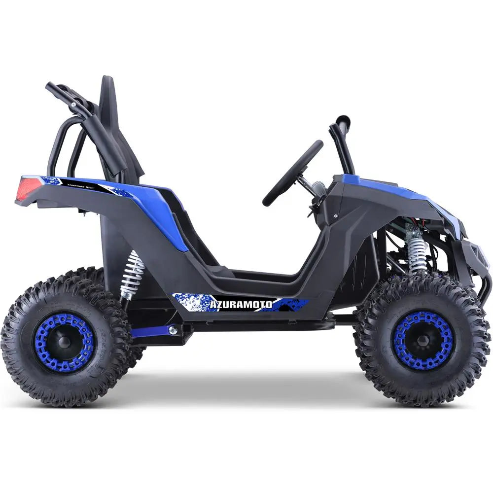 Mototec Raider Kids Utv 48v 1200w Full Suspension Blue MotoTec