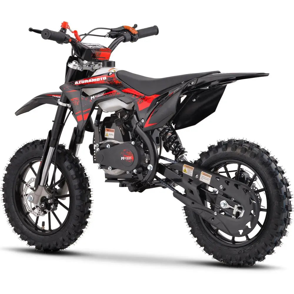 Mototec Thunder 50cc 2-stroke Kids Gas Dirt Bike Red MotoTec